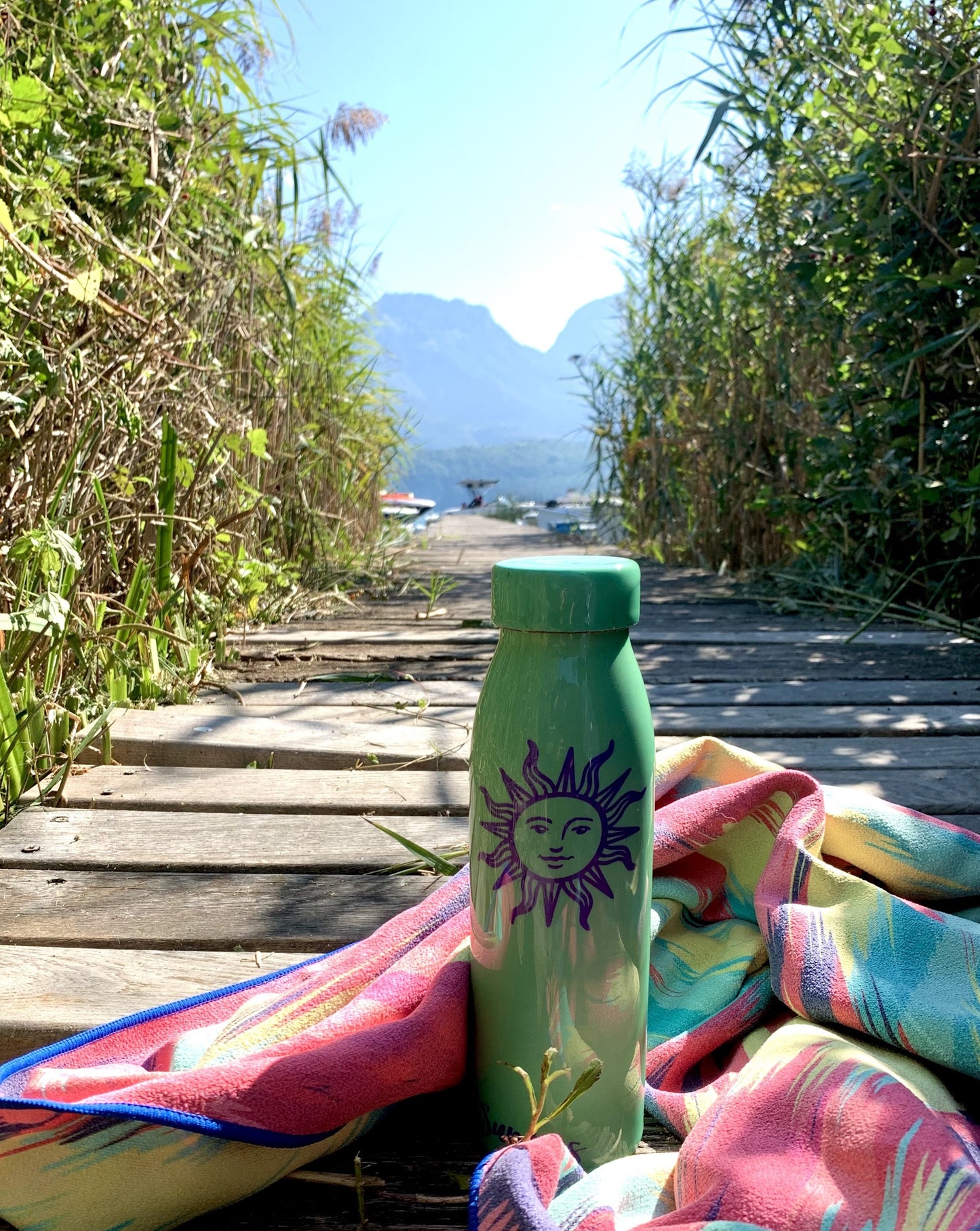 Botella Cobre Verde Agua