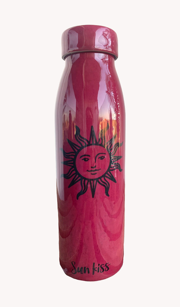 Botella de cobre Rosa Vino.