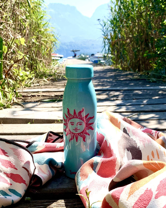 Botella de cobre Azul Lago