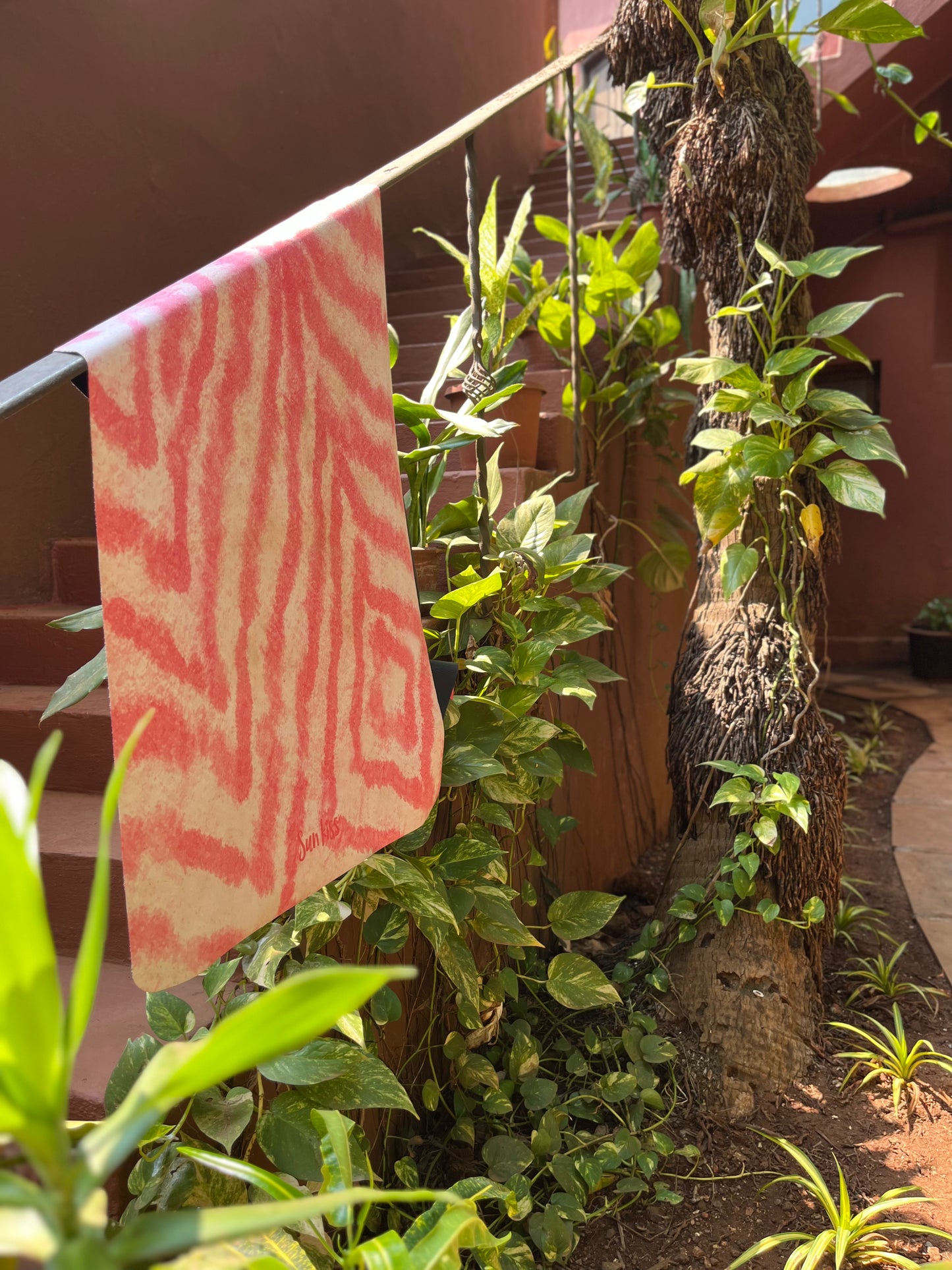 Travel Mat Pink Zebra